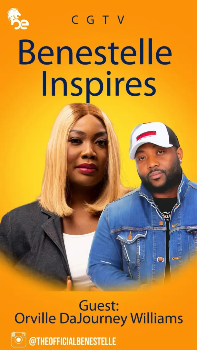 This week on Benestelle Inspires
@theofficialbenestelle
Sundays at 7pm, Tuesdays at 9pm, Thursdays at 5pm

Gospel Artist: Orville DaJourney Williams 
 @iamdajourneytheartist @iamdajourneytheartist 

Da Journey is a cool, calm, and collected producer with an innovative mind. Immersed in the ways of the Lord, he brings a peculiar flavor to the Kingdom afro-fusion genre of worship and the way it is presented to the world to be embraced in the church setting.